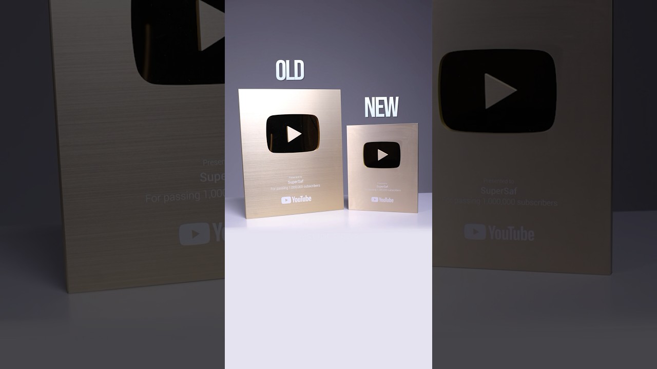 NEW YouTube Gold Play Button vs Old Unboxing