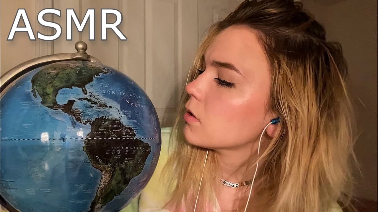 ASMR looking for you on a globe *soft spoken*