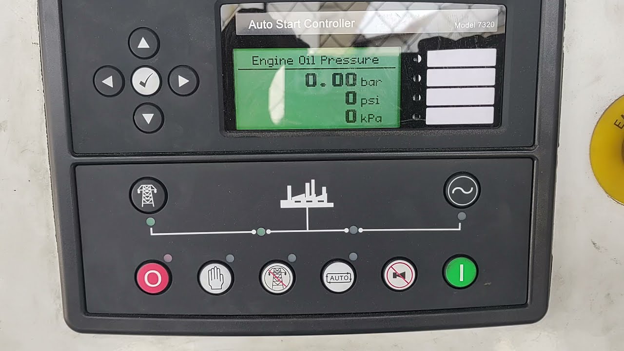 Configuração de sensor de pressão de óleo  controlador Deep Sea 7320 via software.
