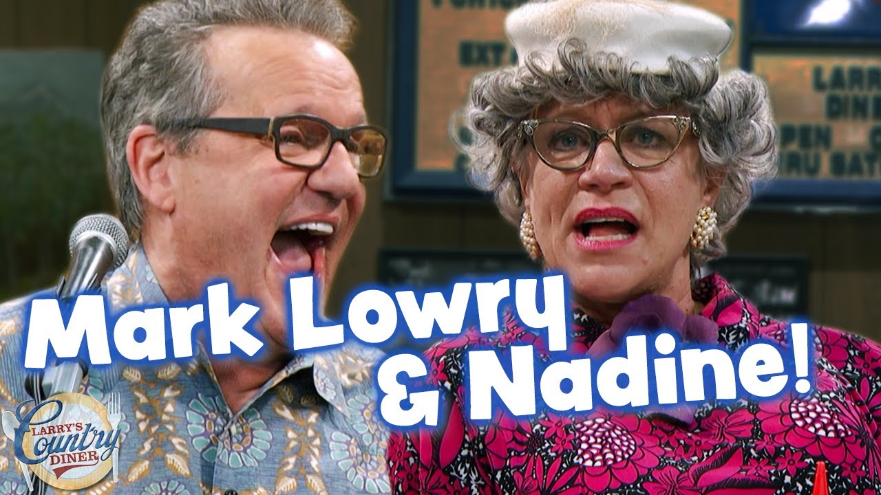 Nadine sees Mark Lowry at Larry's Country Diner!