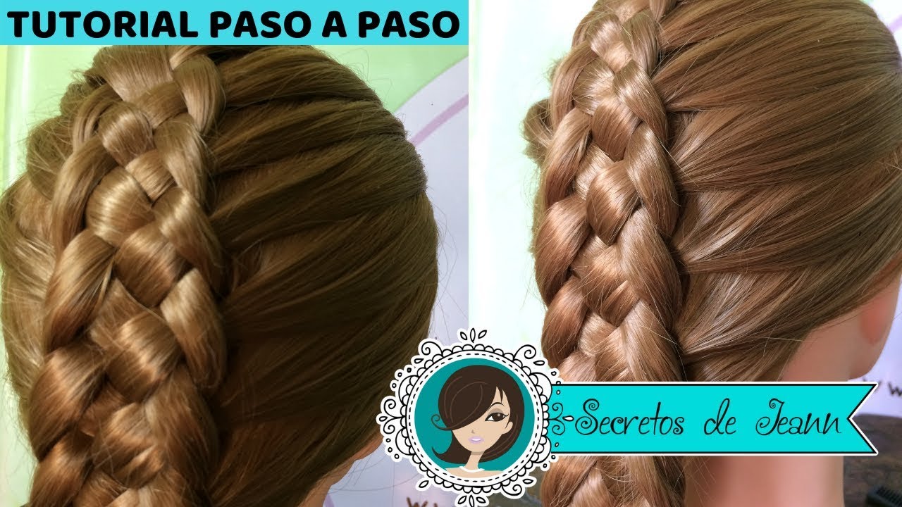 🌺COMO HACER TRENZA DE 5 CABOS DE RAÍZ🌺 | TRENZA DE 5 CABOS PASO A PASO | Secretos de Jeann