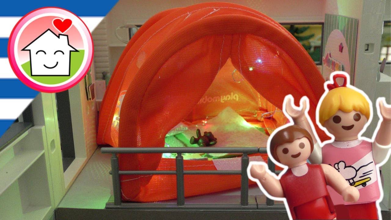 Playmobil ταινία Κάμπινγκ στο παιδικό δωμάτιο - οικογένεια Οικονόμου