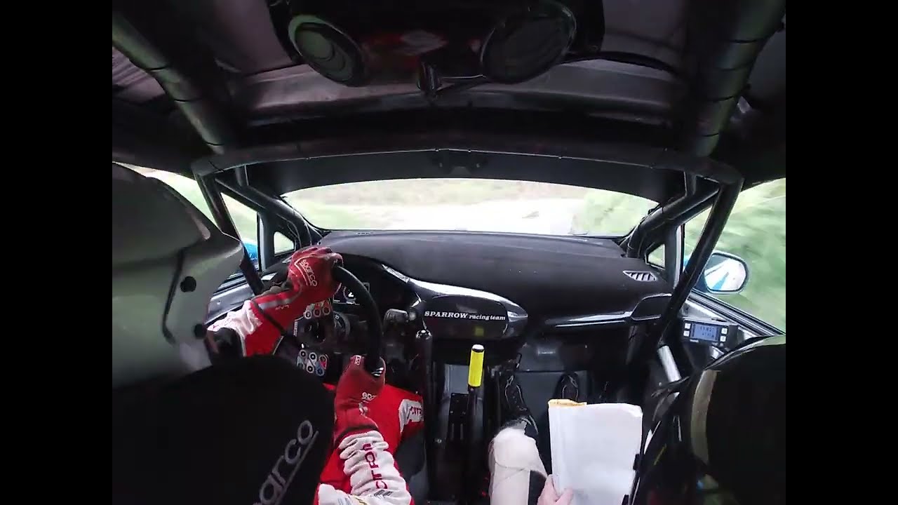 Rallye Kroměříž 2023, RZ 12 Bunč, David Směja - Martin Fabián, Ford Fiesta Rally4