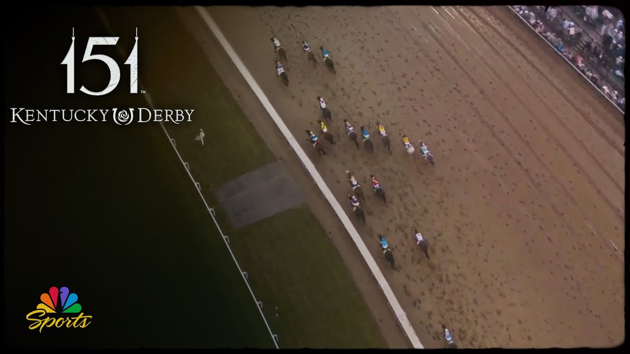 Overhead view of the Kentucky Derby 2025 finish | NBC Sports