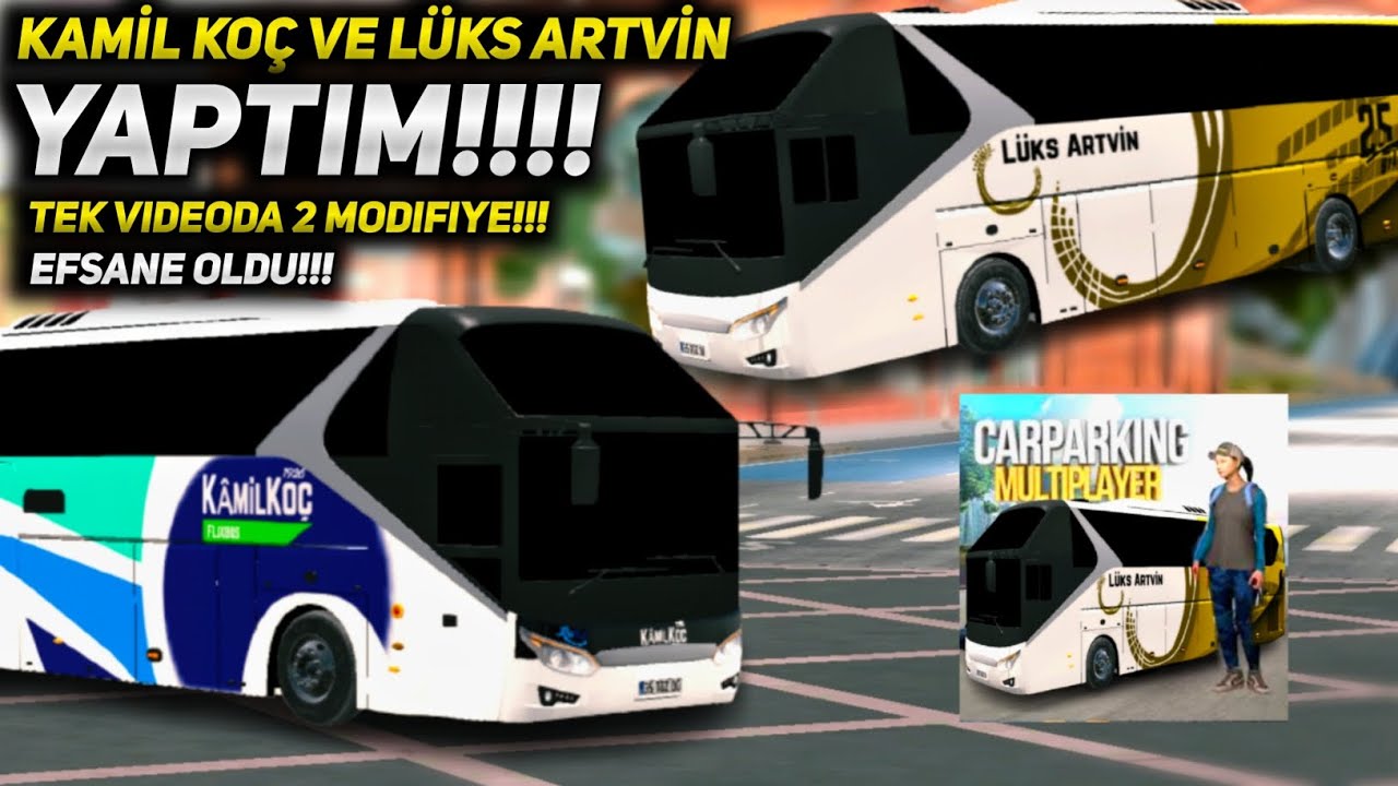 TEK VİDEODA İKİ TANE OTOBÜS YAPTIM KAMİL KOÇ VE LÜKS ARTVİN!!! | Car Parking Multiplayer