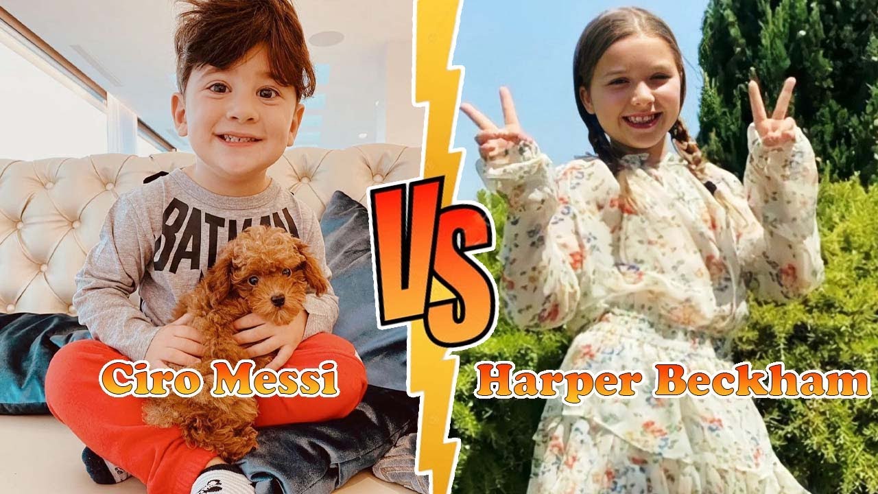 Harper Beckham (David Beckham's Daughter) VS Ciro Messi (Messi's Son) Transformation ★ 2022