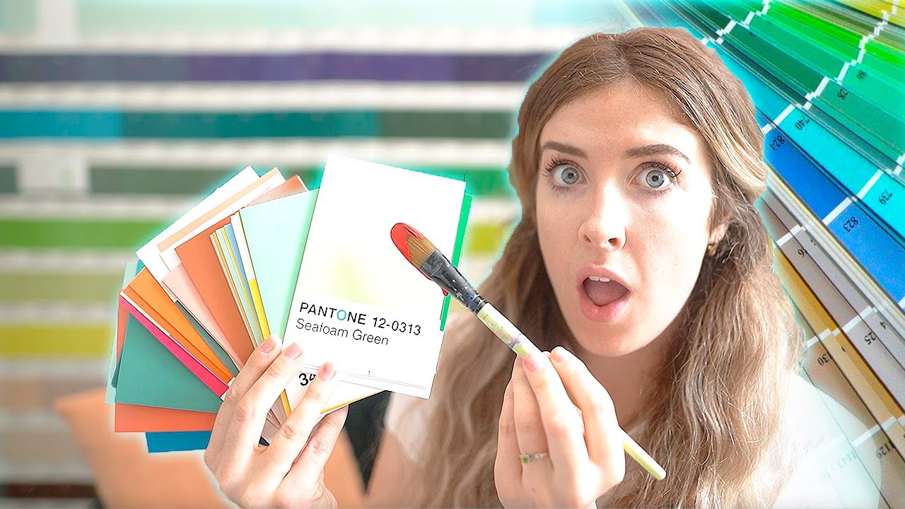 I Painted On PANTONE PAINT SWATCH Cards..