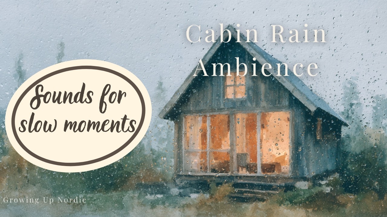 Cabin Rain Ambience | Low Stimulation Sleep Sounds | 1 hour