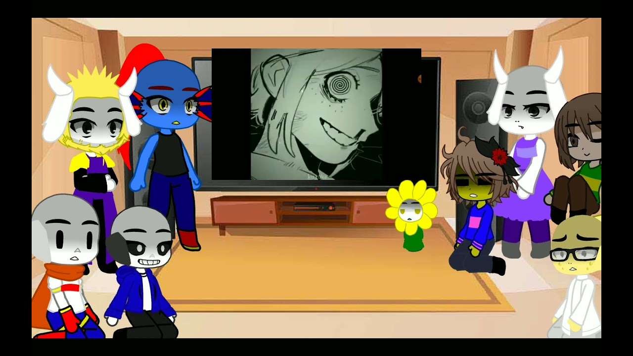 Undertale reacts to Frisks future as Emma Woods|TW:BLOOD VIOLENCE CENSOREDCURSING(anythin else?)