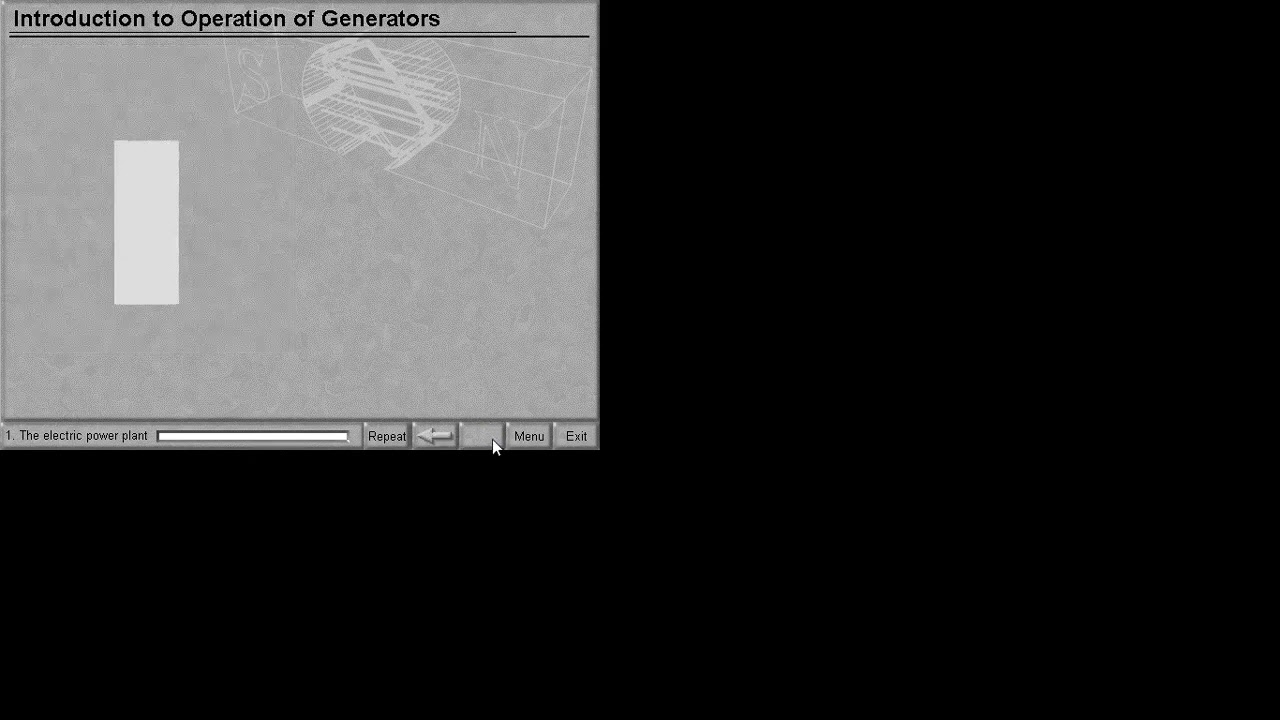 Operation of Generators Section 1 - The Electric Power Plant (CBT)