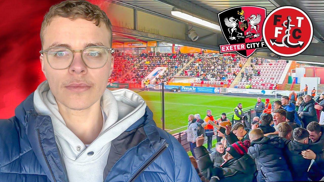 RELEGATION LOOMS WITH 12 GAMES TO GO! | Exeter City vs Fleetwood Town Vlog