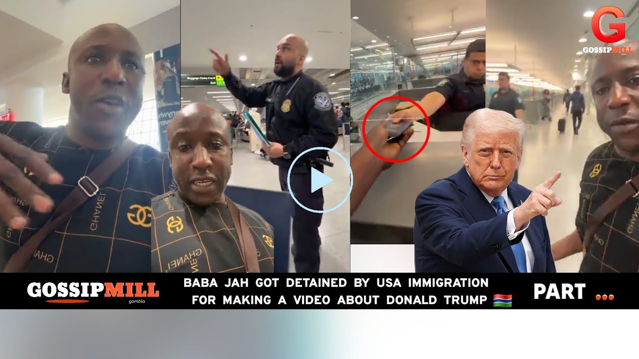 Baba Jah's recent video about Donald Trump led to his detention by US immigration. 