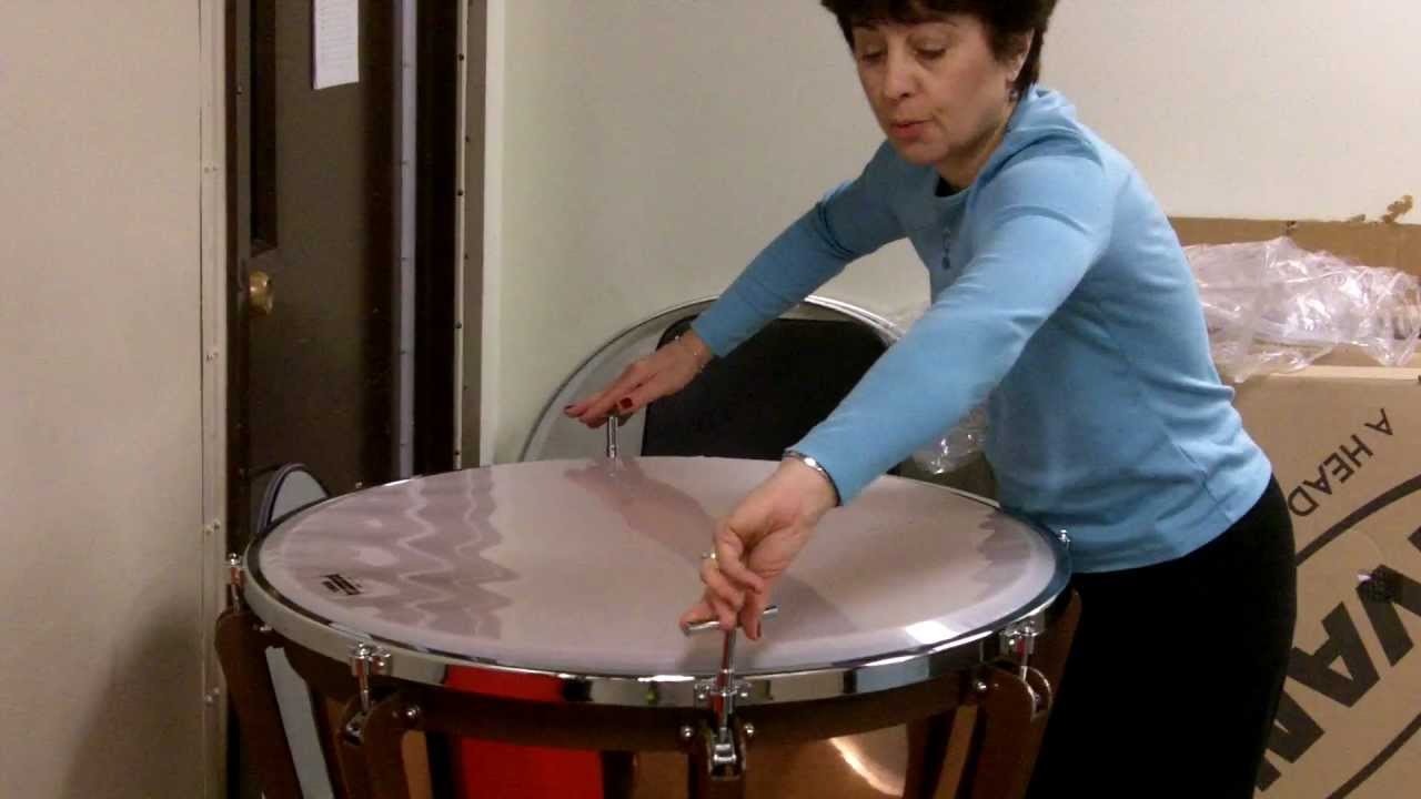 Changing a timpani head Part 1