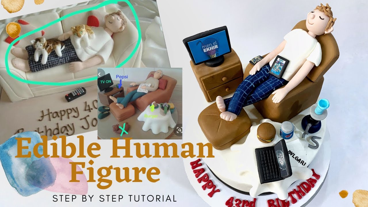 SIMPLE FONDANT MAN FIGURE | FONDANT FIGURE TUTORIAL | HOW TO MAKE FONDANT FIGURE | EDIBLE FIGURE