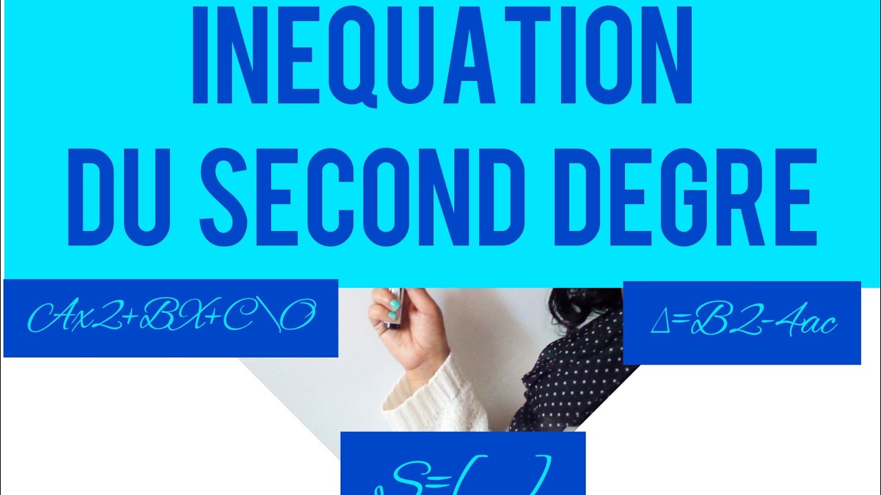 IN&Eacute;QUATION  DU  SECOND  DEGR&Eacute; 1&egrave;re Bac
