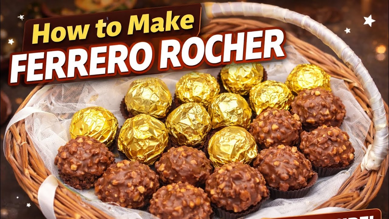 How to make ferraro rocher at home || easy chocolate recipe
