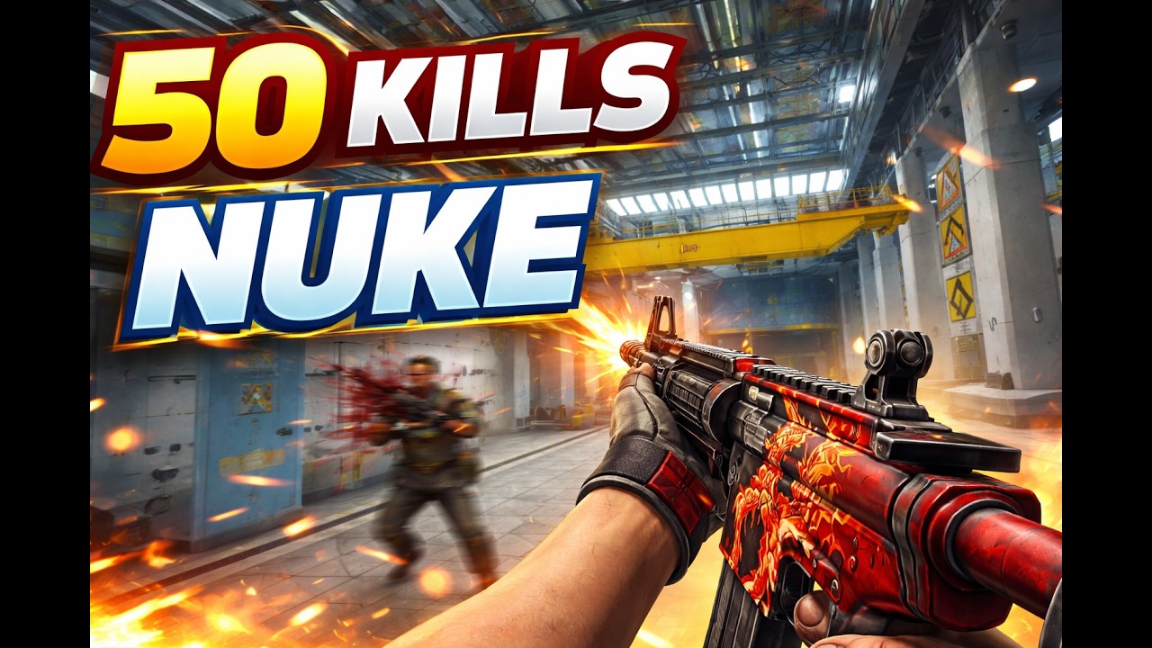 50 Frag Rampage on NUKE | CS2 Deathmatch Gameplay