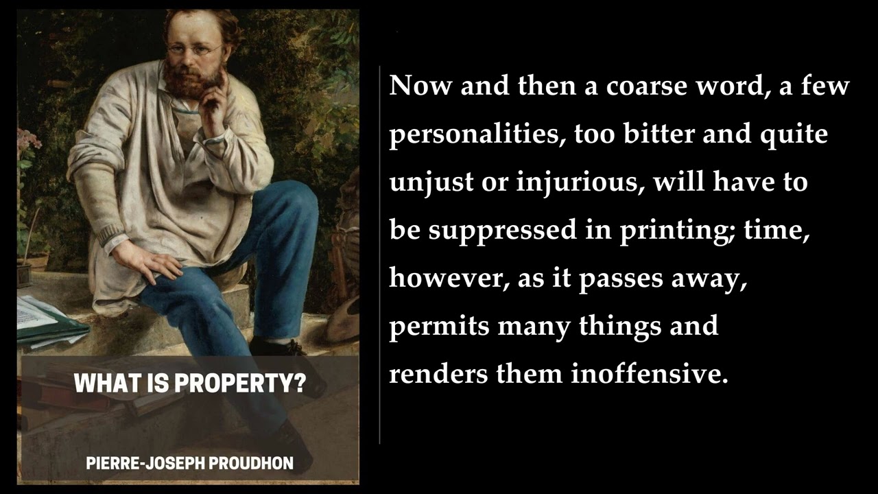 What Is Property? (1/2) 🎧 By Pierre-Joseph Proudhon. FULL Audiobook