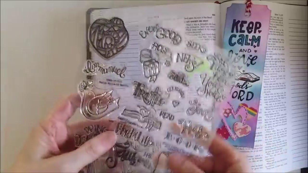 Bible Journaling with Clear Stamps