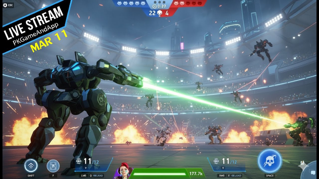 🔴 Live Now! : Mech Arena 5v5 Mayhem! Who Will Survive?  |Mar 11  #PKGameAndApps #mecharena