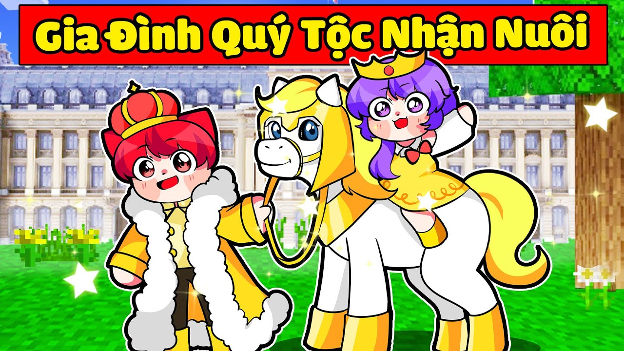 NABEE EM BÉ BỊ BỎ RƠI ĐƯỢC GIA ĐÌNH QUÝ TỘC TỐT BỤNG NHẬN NUÔI TRONG MINECRAFT 👶💛👑