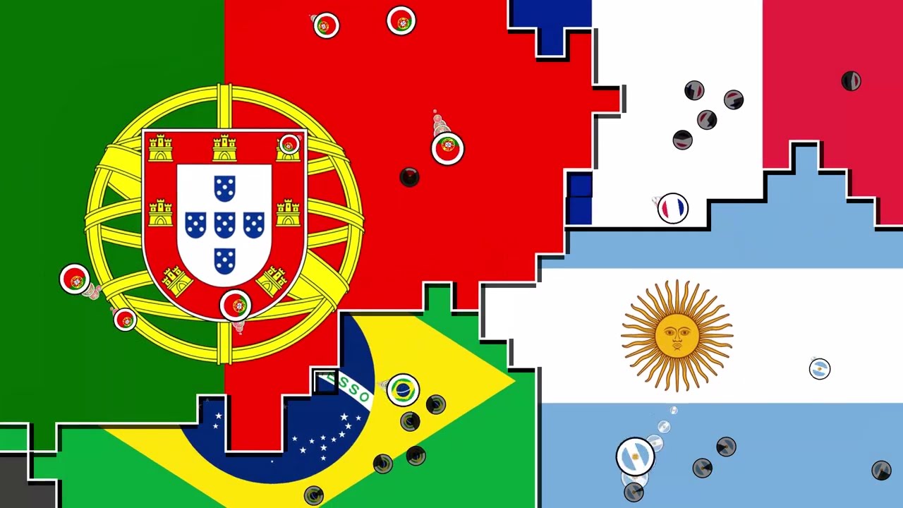 🇧🇷⚔️🇵🇹⚔️🇫🇷⚔️🇦🇷 [Territory Flag War]