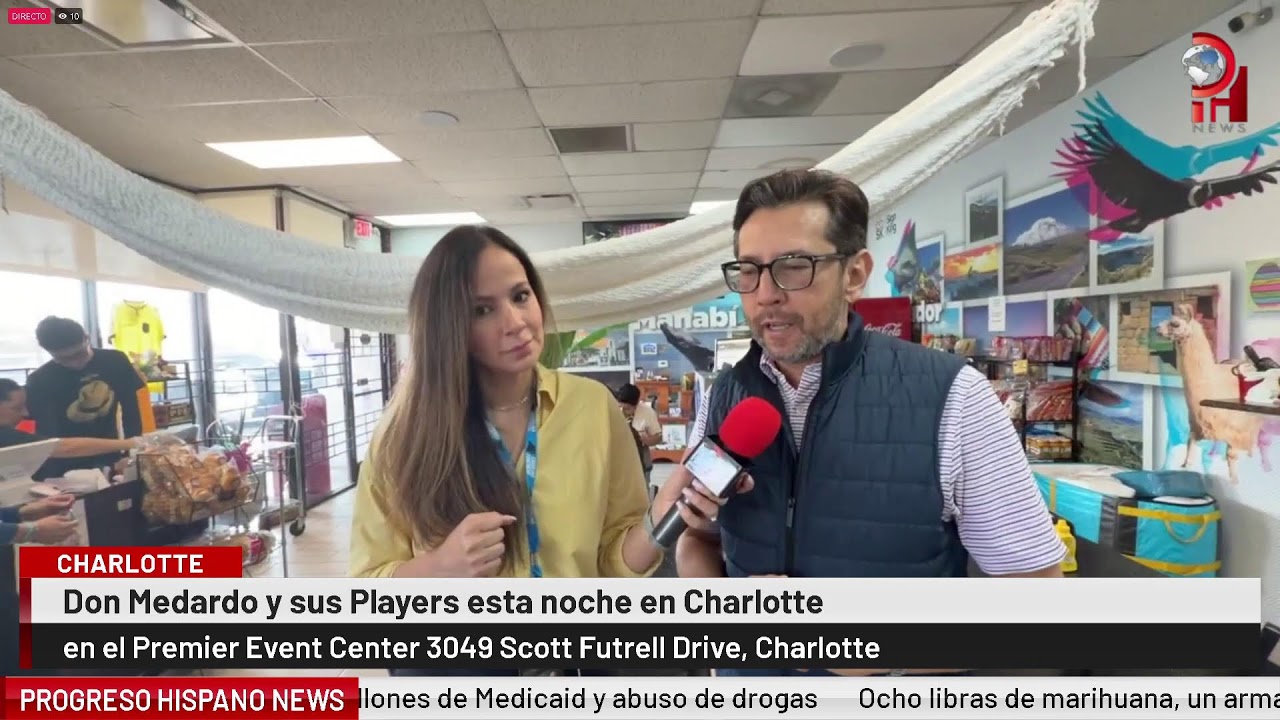 Don Medardo y sus Players esta noche en Charlotte