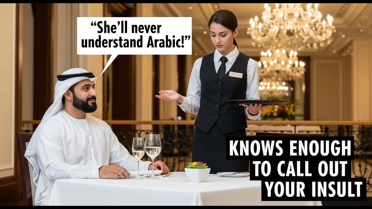 Waitress Was Mocked in Arabic by a Billionaire — Her Fluent Reply Stunned Everyone