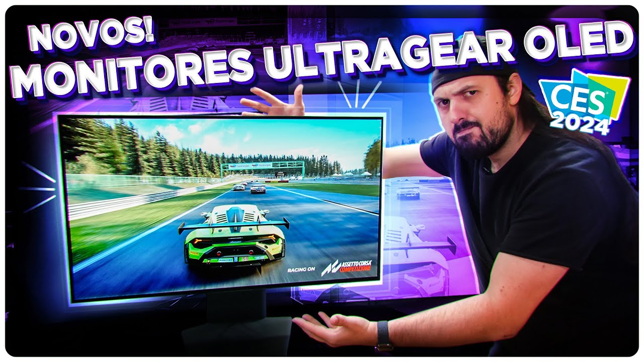 Os novos MONITORES gamer OLED da LG: 32'' 4k 240Hz e Ultrawide!