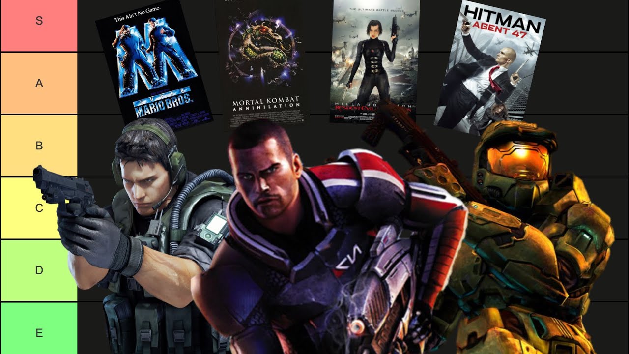Shepard, Chris, and Master Chief Rank Video Game Movies