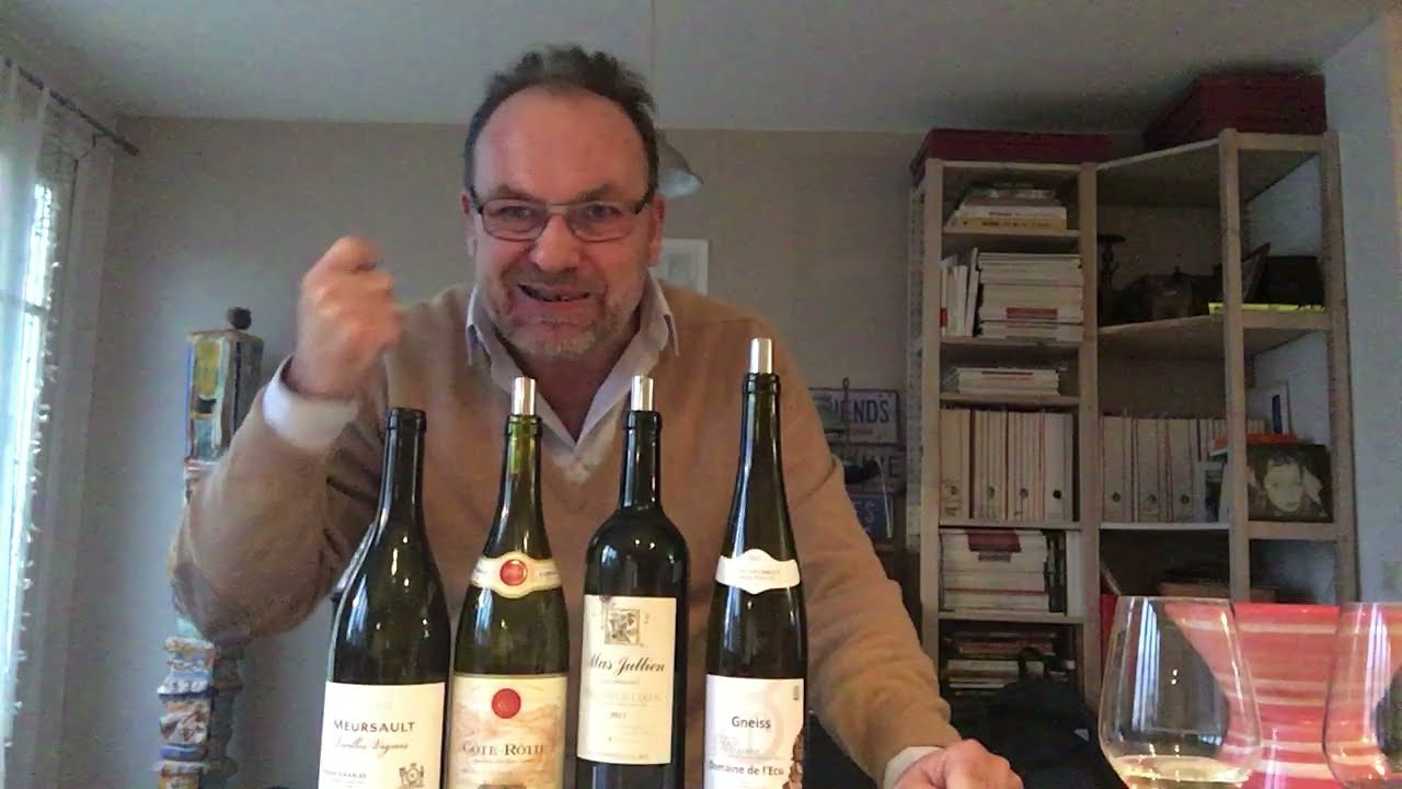 WE cool : Meursault Buisson Charles, Côte Rôtie Guigal, Mas Jullien Rougeos, Muscadet Ecu Gneiss