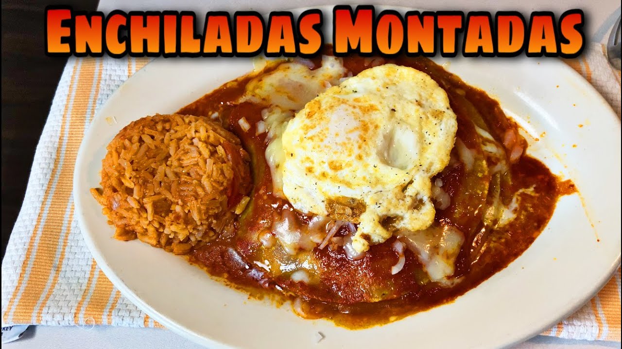 Enchiladas Montadas with Fried Egg