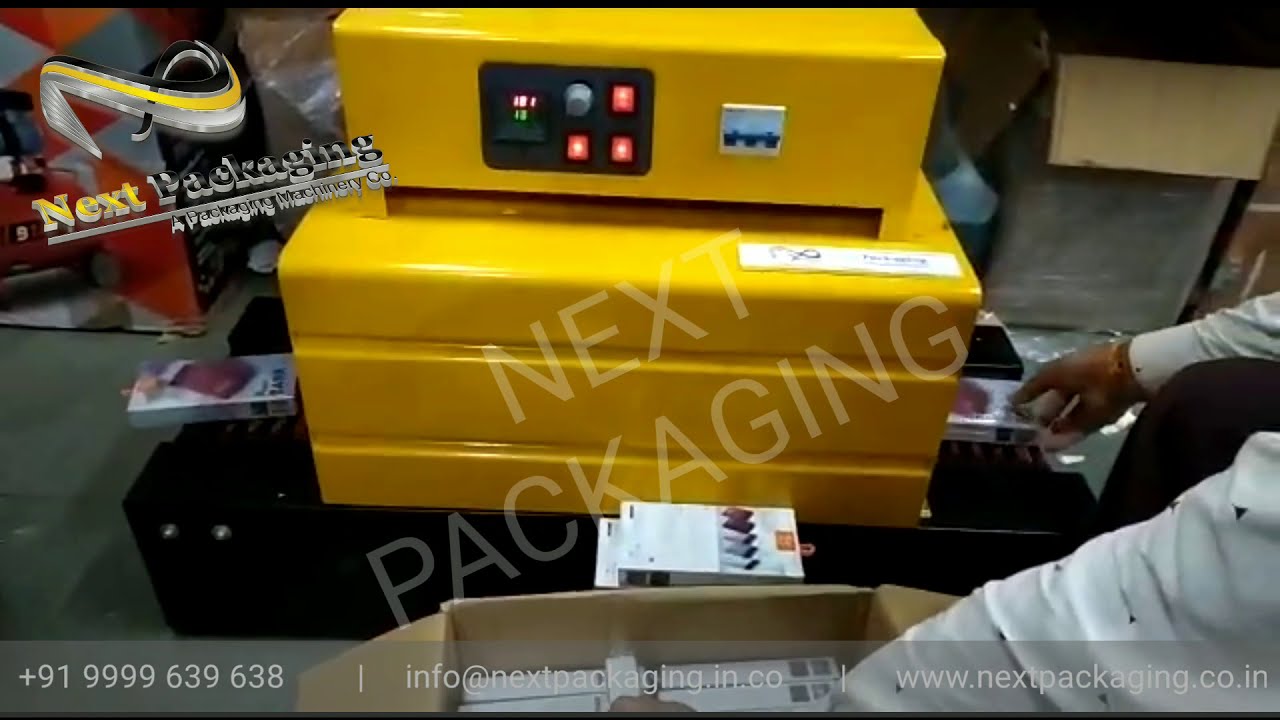Heat shrink wrapping machine for electronic product - power bank, speaker, earphone, wire, pen drive