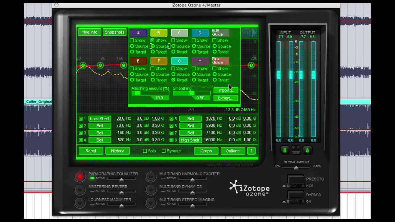 Mastering in iZotope Ozone 4 Matching EQ