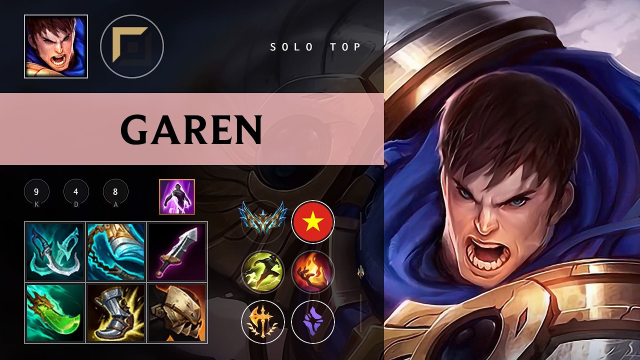 Garen Top vs Gwen - VN Challenger Patch 26.08