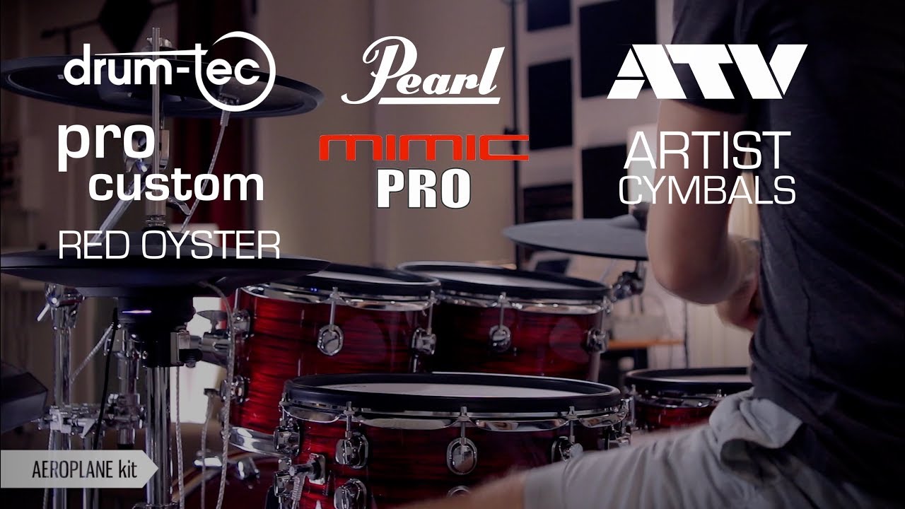 Pearl Mimic Pro with ATV artist cymbals & drum-tec pro custom electronic drums
