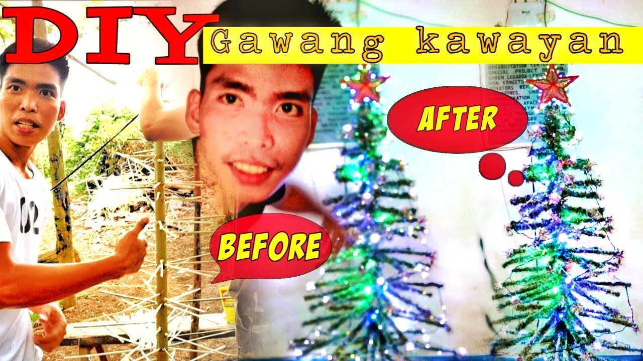 #DIY Christmas tree out of bamboo/ Marl kho
