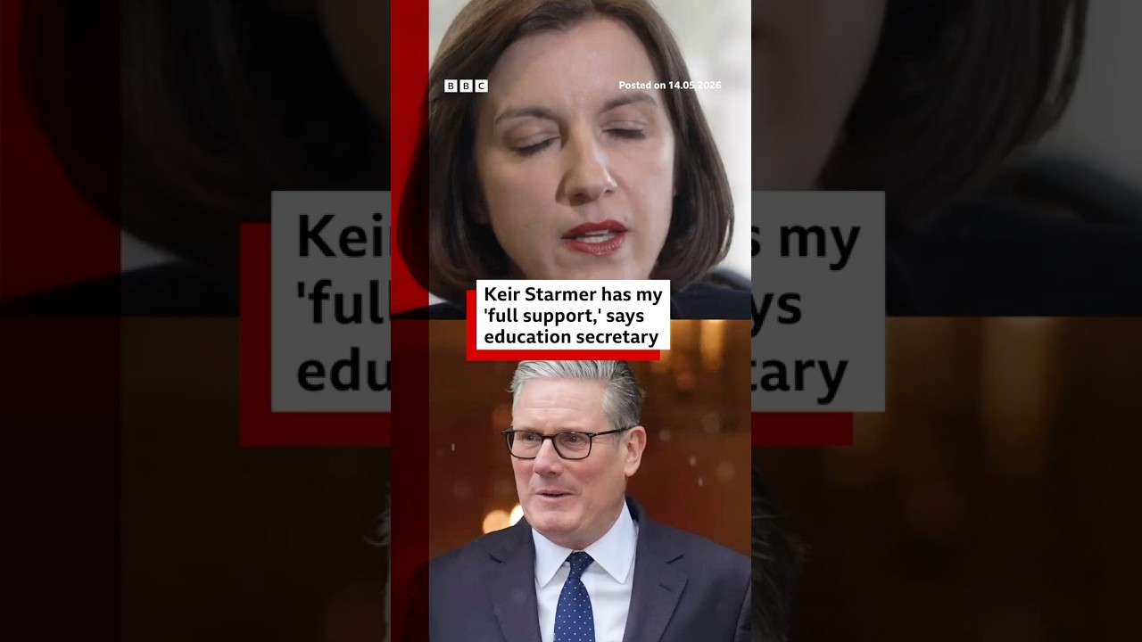UK Prime Minister Keir Starmer has my 'full support,' says education secretary. #BBCNews