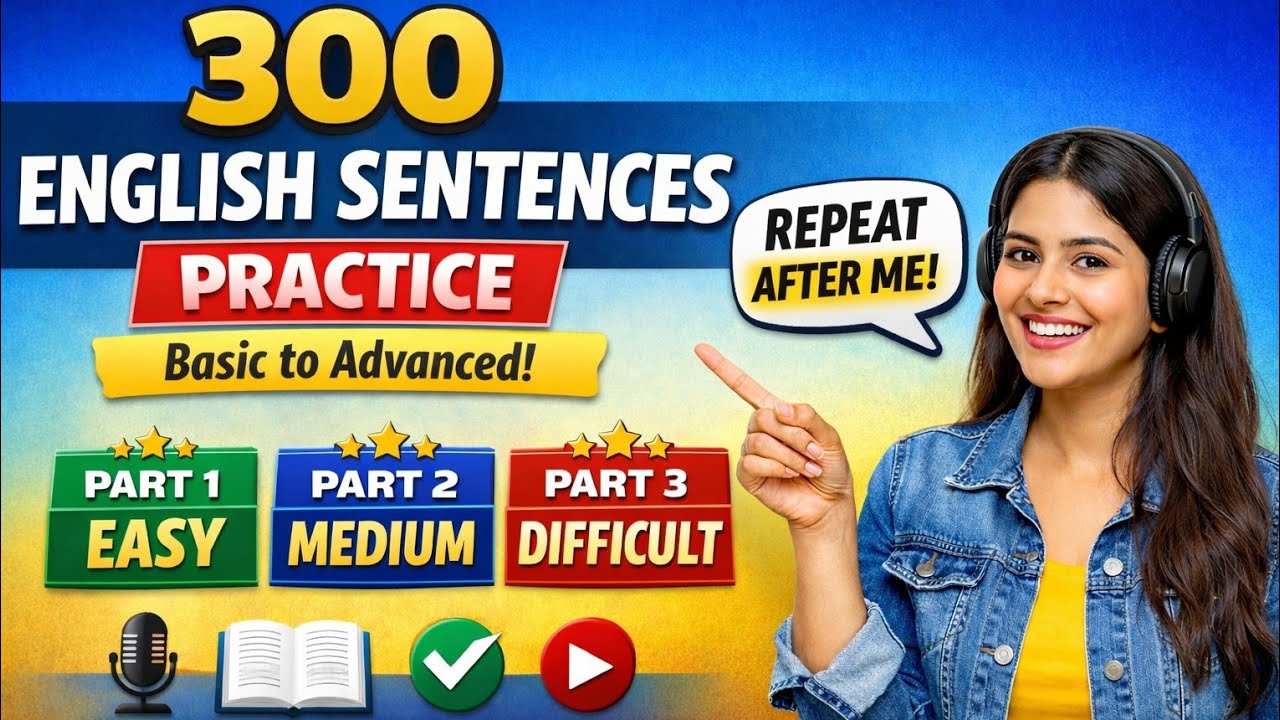 Listen. Repeat. Speak Confidently! | 3 Levels of English Practice