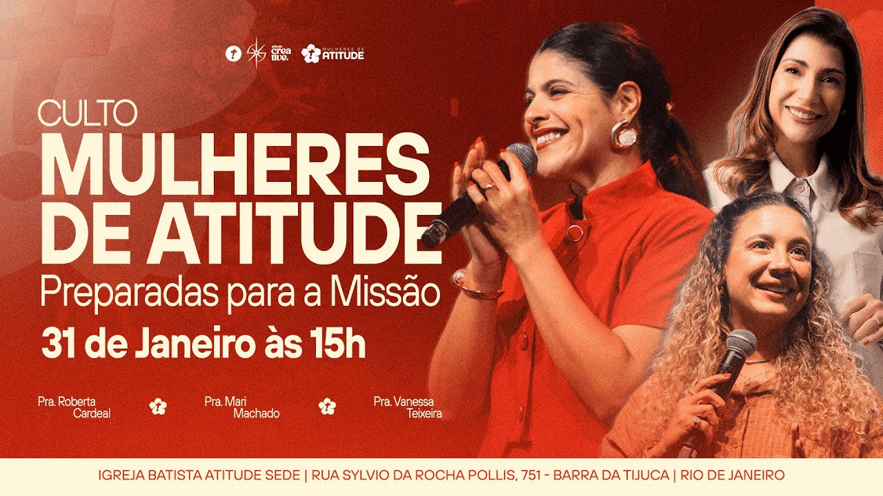 Culto Mulheres de Atitude | 15h #aovivo