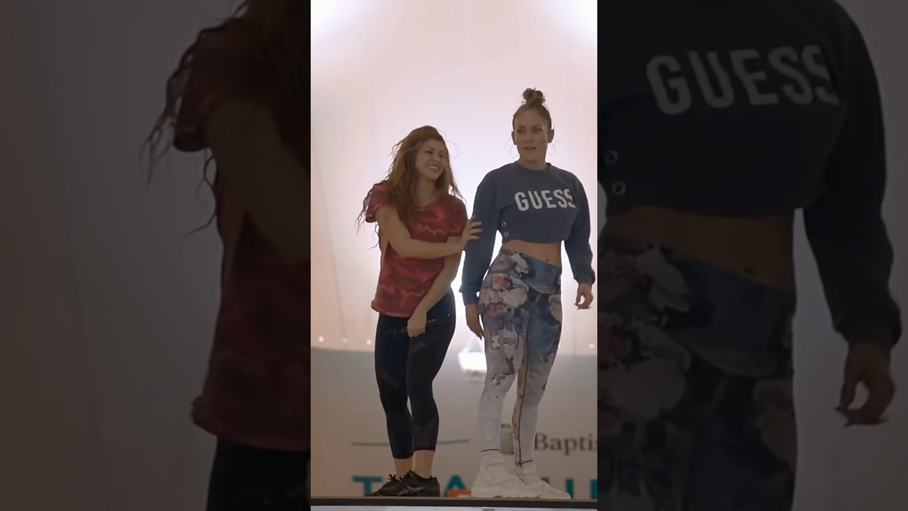 Jennifer Lopez & Shakira At Super Bowl Rehearsals #JLo #Shorts