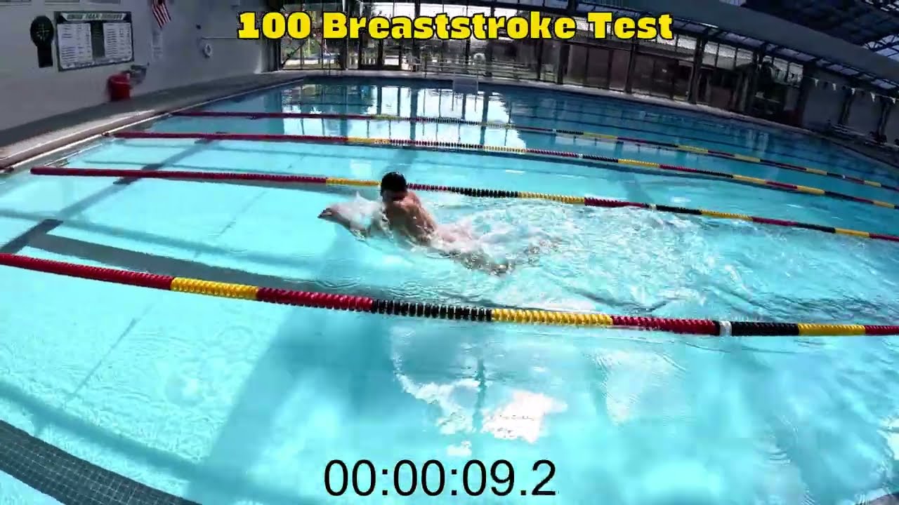 100 Breaststroke Swimming.