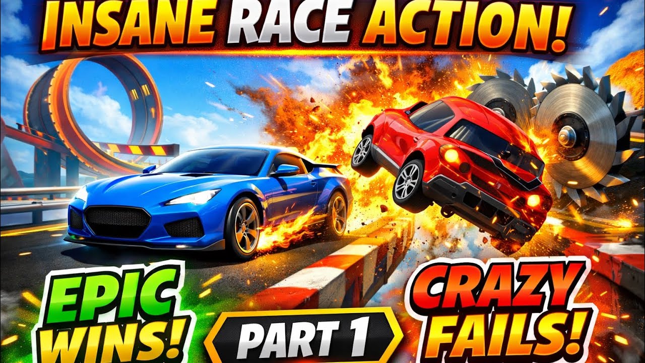 INSANE High-Speed Chaos in Race Master Part 1 — Impossible Tracks, Epic Wins & Fails!