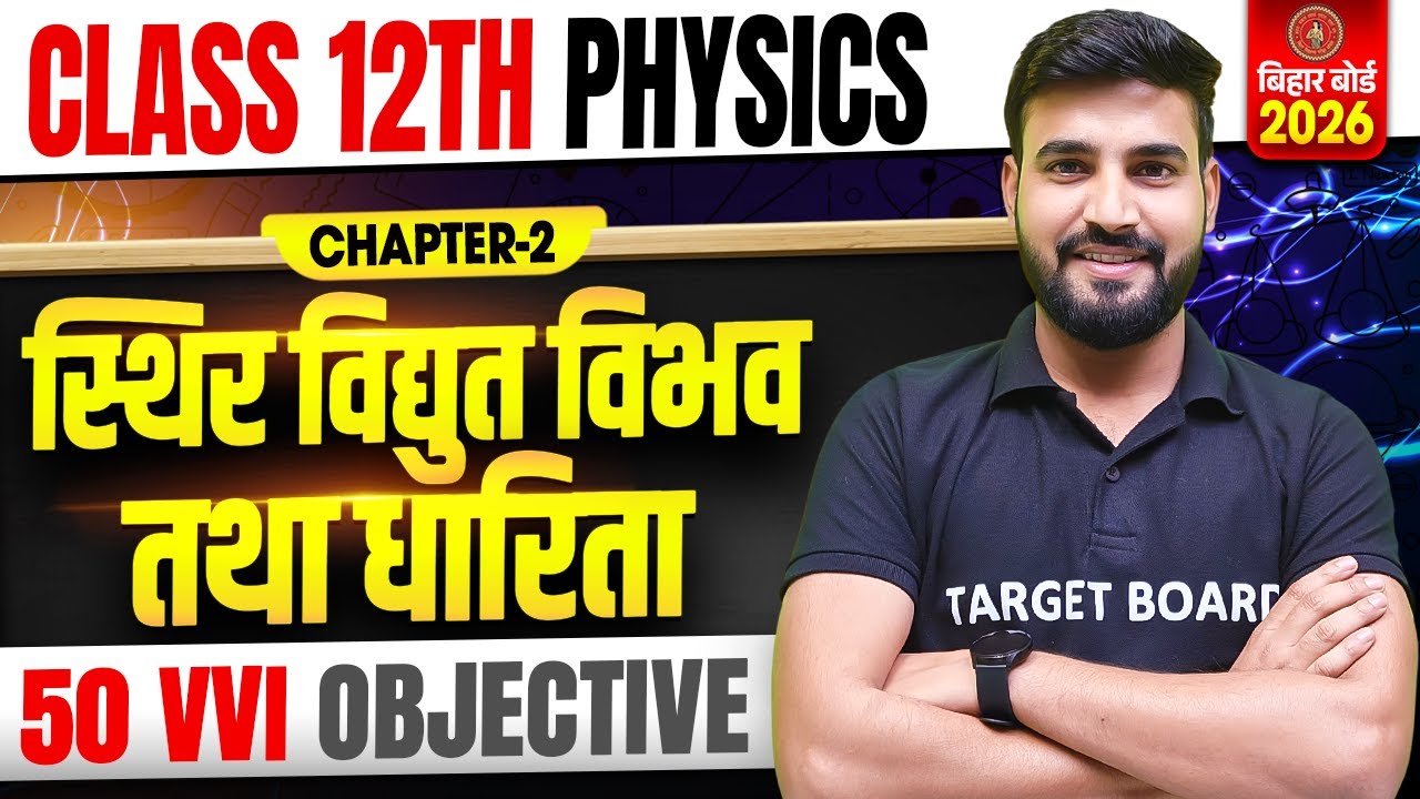 Physics Class 12th Chapter 2 Bihar Board | 12th Physics Chapter 2 Important Objective Question 2026