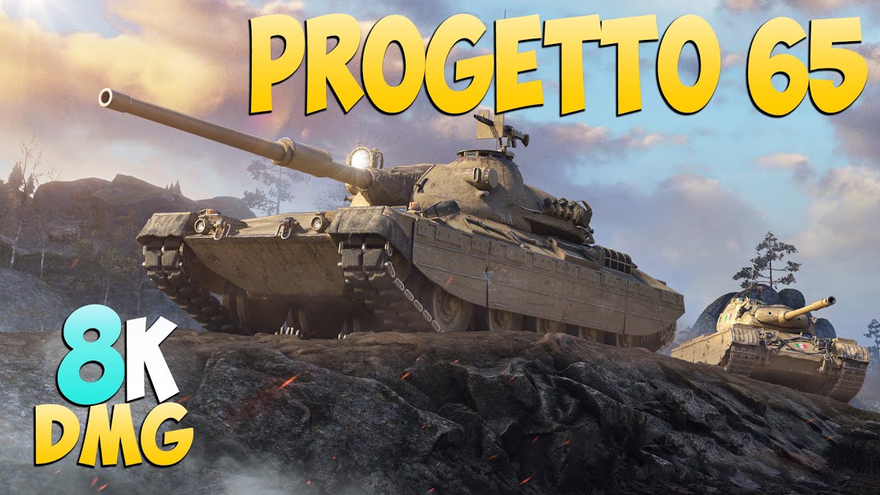 Progetto 65 - 4 Kills 8K DMG - 1 против 3! - Мир Танков
