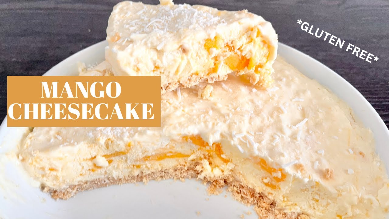 MANGO CHEESECAKE | Gluten Free | No-Bake