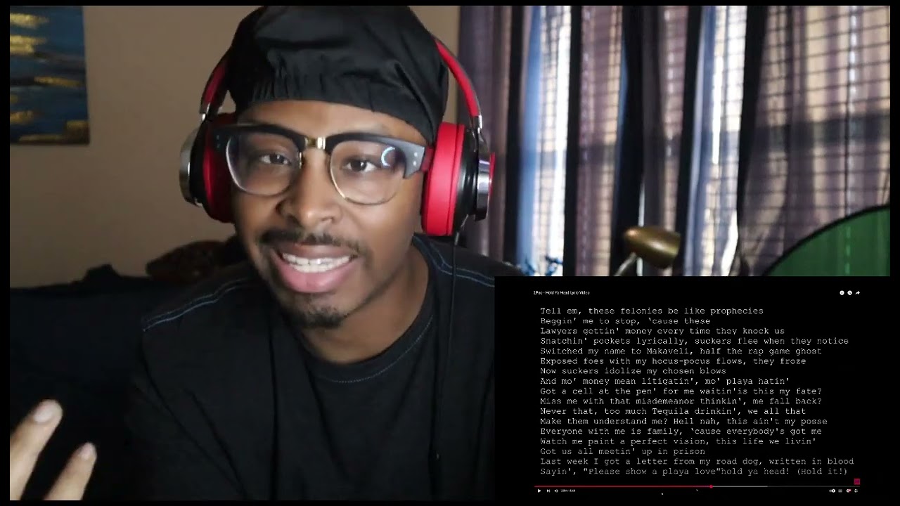 2Pac - Hold Ya Head Lyric Video | Reaction