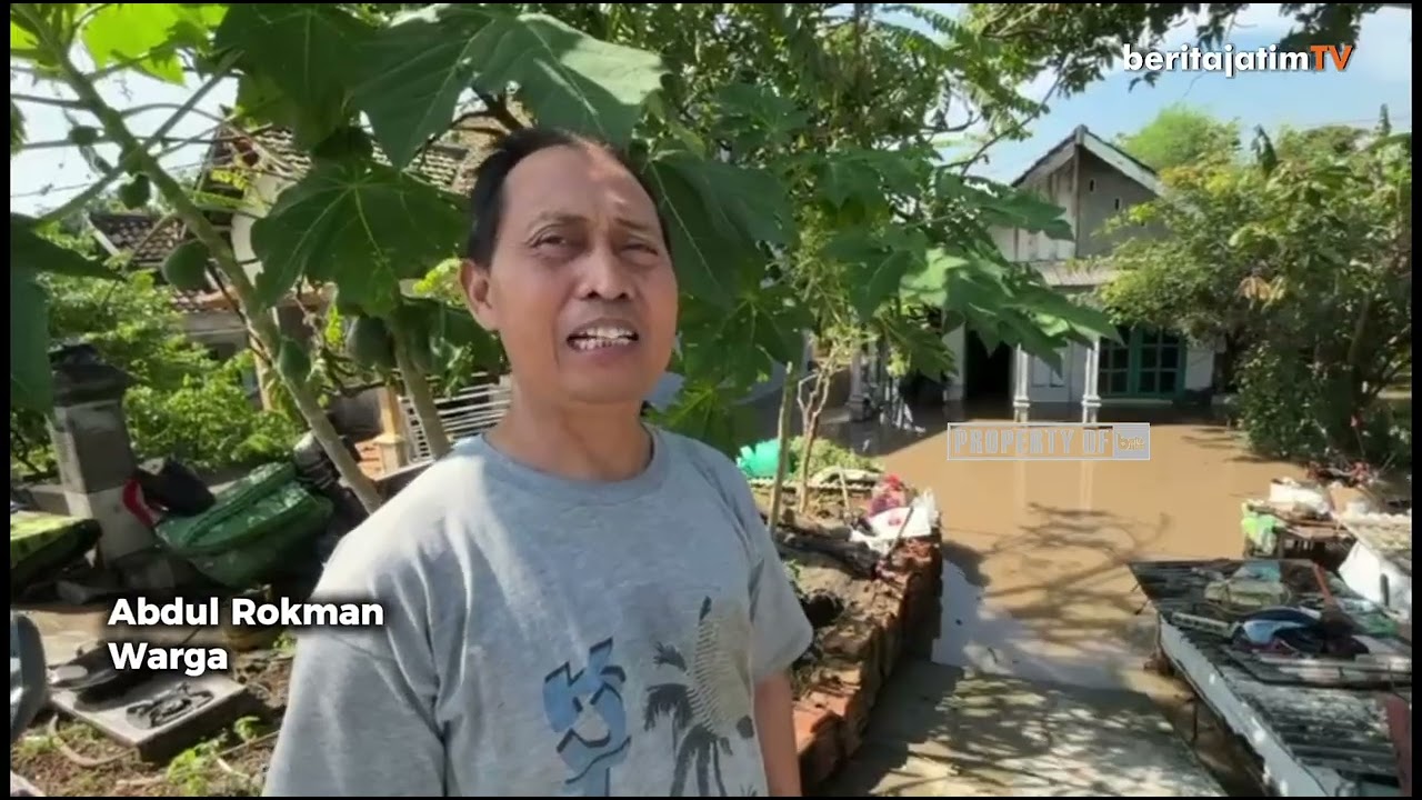 Tanggul Sungai Sadar Jebol, 178 Rumah di Mojokerto Kebanjiran Jelang Lebaran