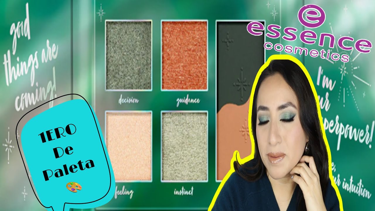 1ERO DE PALETA 🎨 CON ESSENCE COSMETICS  “Confía en tu intuición” palette EN TONOS VERDES🍀