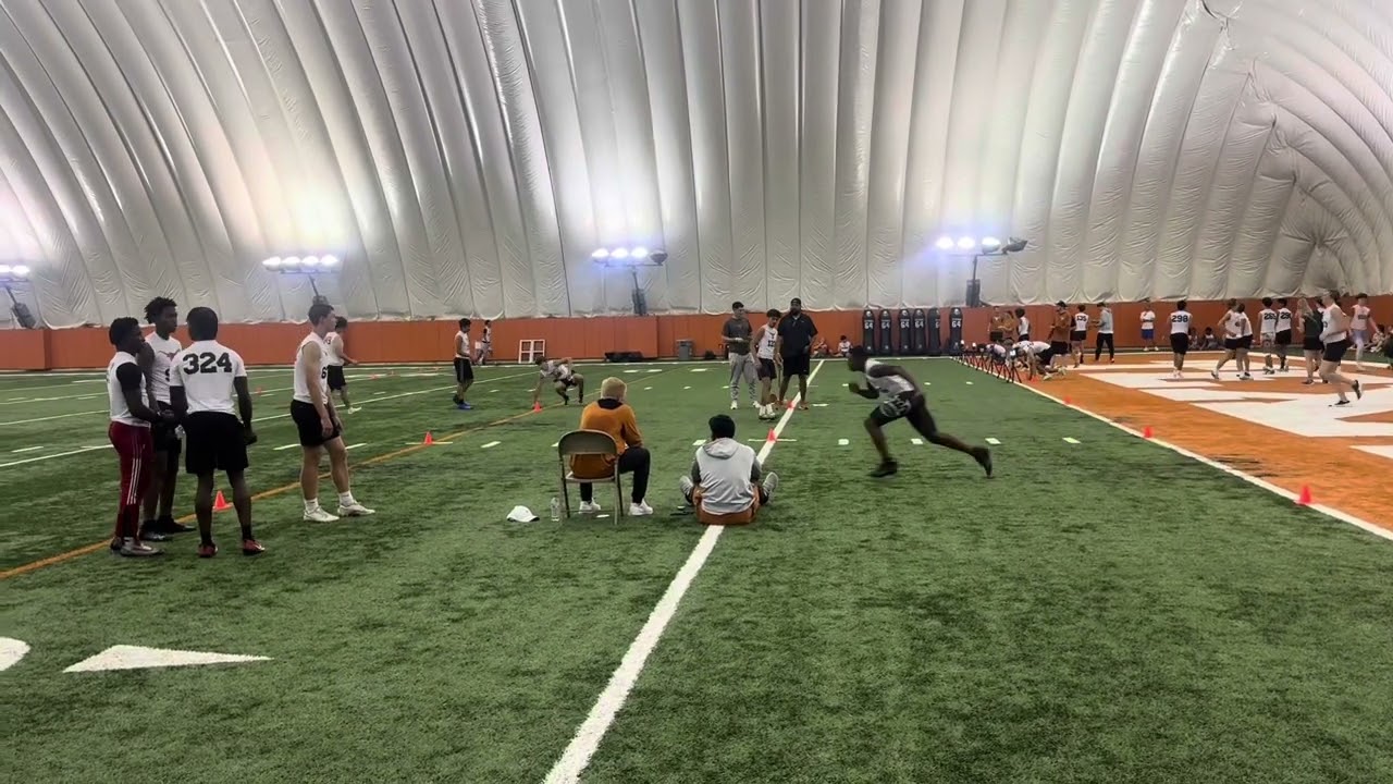 2024 Texas Longhorns Football Camp 5-10-5 testing